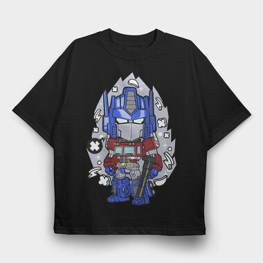 Optimus Prime Burst, Tricou Oversize Barbati (Unisex)