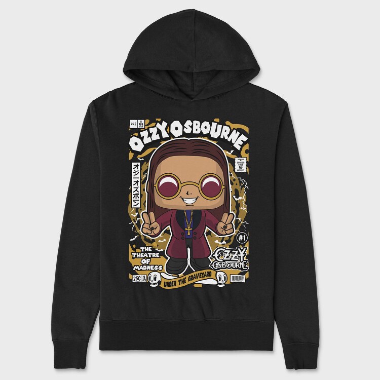 Ozzy Pop Culture, Hanorac Oversize Barbati (Unisex)