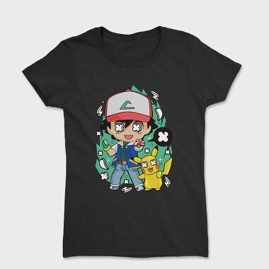Pikachu Ash Streetwear, Tricou Femei