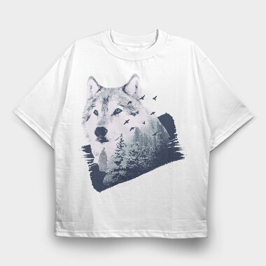Wold Forest, Tricou Oversize Barbati (Unisex)