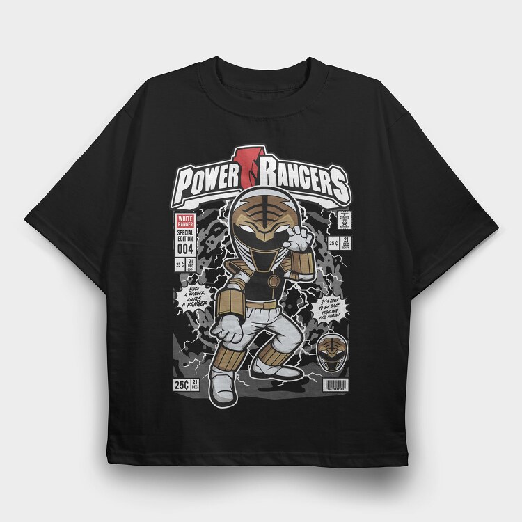 Power Rangers Comic, Tricou Oversize Barbati (Unisex)