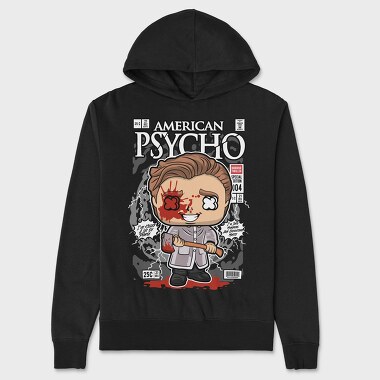 Psycho Horror Chibi, Hanorac Oversize Barbati (Unisex)