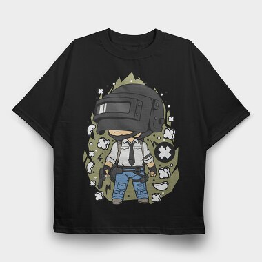 Pumpkin Battle Knight, Tricou Oversize Barbati (Unisex)