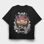 Punk Rock Chick, Tricou Oversize Barbati (Unisex)
