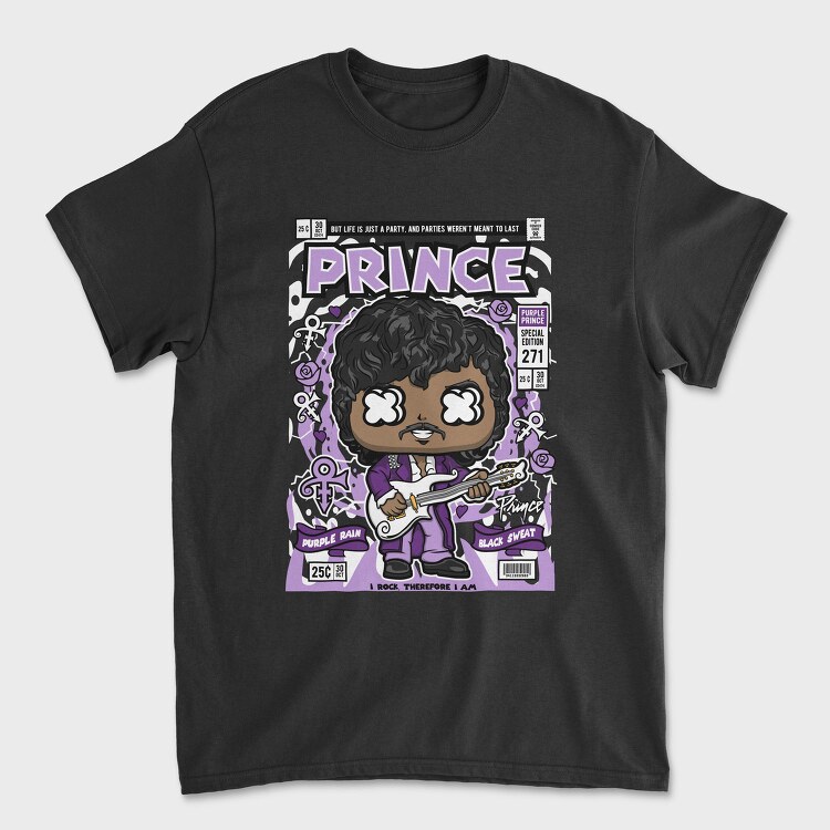 Purple Prince Pop Vinyl, Tricou Barbati (Unisex)