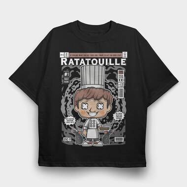 Ratatouille Chef, Tricou Oversize Barbati (Unisex)