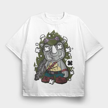 Rhino Riot Squad, Tricou Oversize Barbati (Unisex)