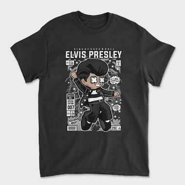 Rockstar Elvis Comic, Tricou Barbati (Unisex)