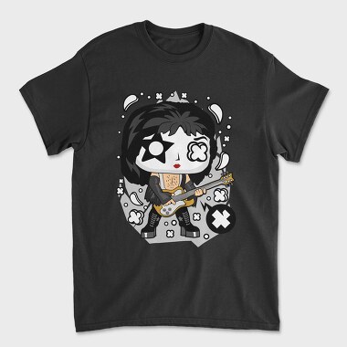 Rockstar Guitar Chibi, Tricou Barbati (Unisex)