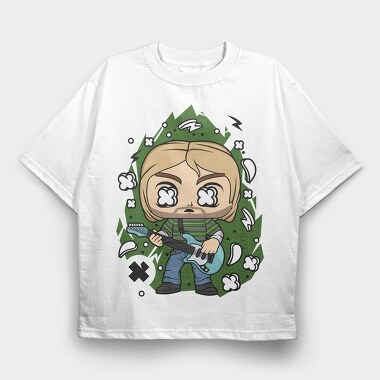 Rockstar Guitar Hero, Tricou Oversize Barbati (Unisex)