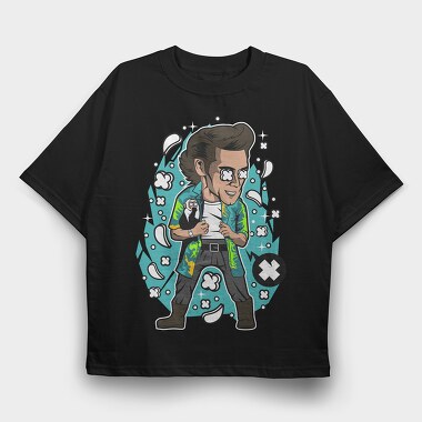 Rockstar Pop Art, Tricou Oversize Barbati (Unisex)