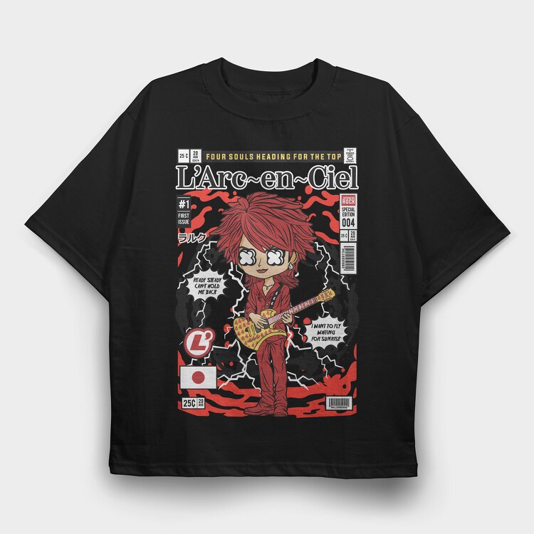 Rockstar Revolution, Tricou Oversize Barbati (Unisex)