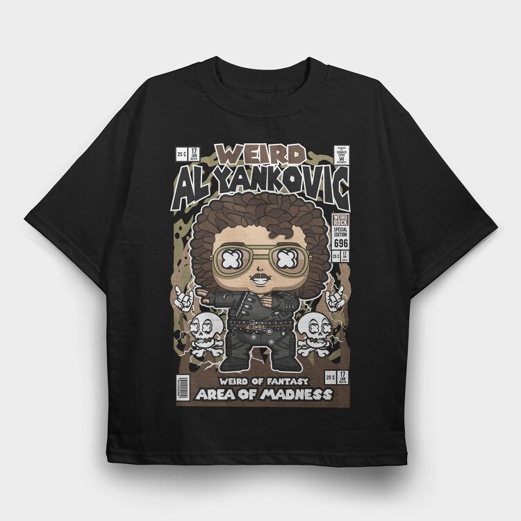 Rockstar Skull Vibes, Tricou Oversize Barbati (Unisex)