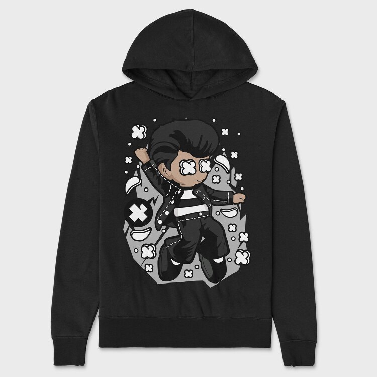 Rockstar Vibe, Hanorac Oversize Barbati (Unisex)