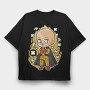 Saitama Street Style, Tricou Oversize Barbati (Unisex)