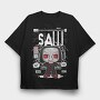 Saw Horror Icon, Tricou Oversize Barbati (Unisex)