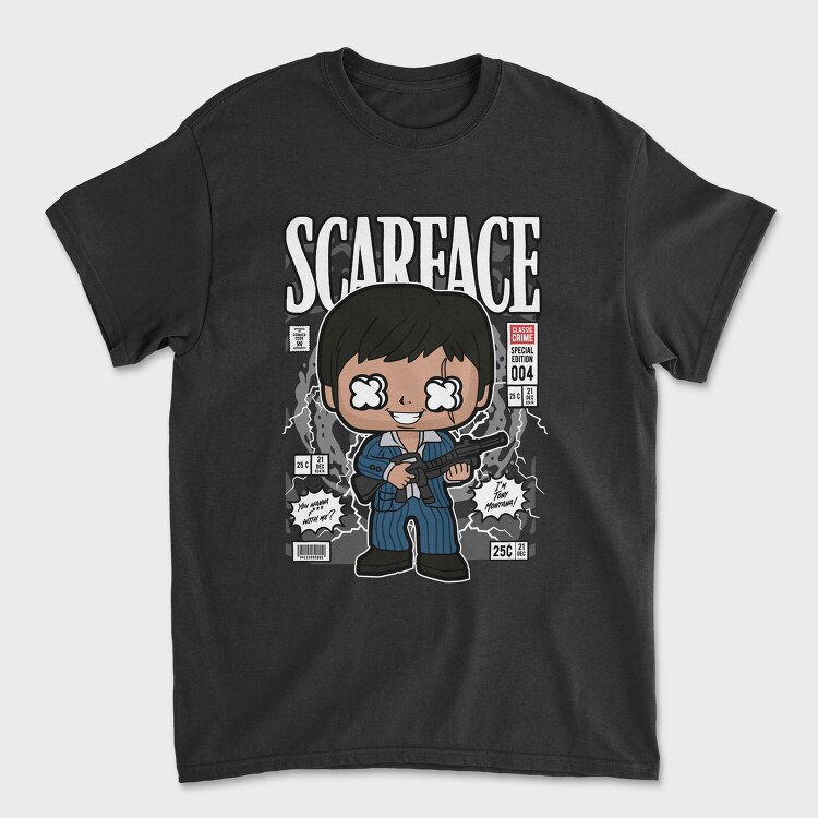 Scarface Pop Art, Tricou Barbati (Unisex)