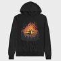 Wizard Fire Wall, Hanorac Oversize Barbati (Unisex)