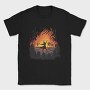 Wizard Fire Wall, Tricou Barbati (Unisex)