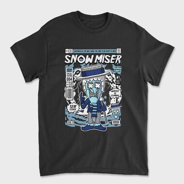 Snowmiser Comic Drop, Tricou Barbati (Unisex)
