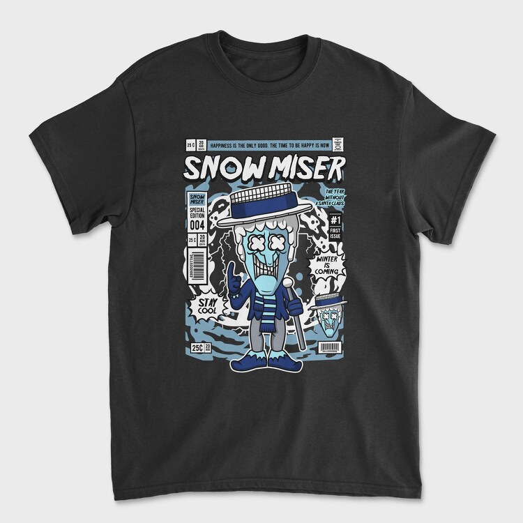 Snowmiser Comic Drop, Tricou Barbati (Unisex)