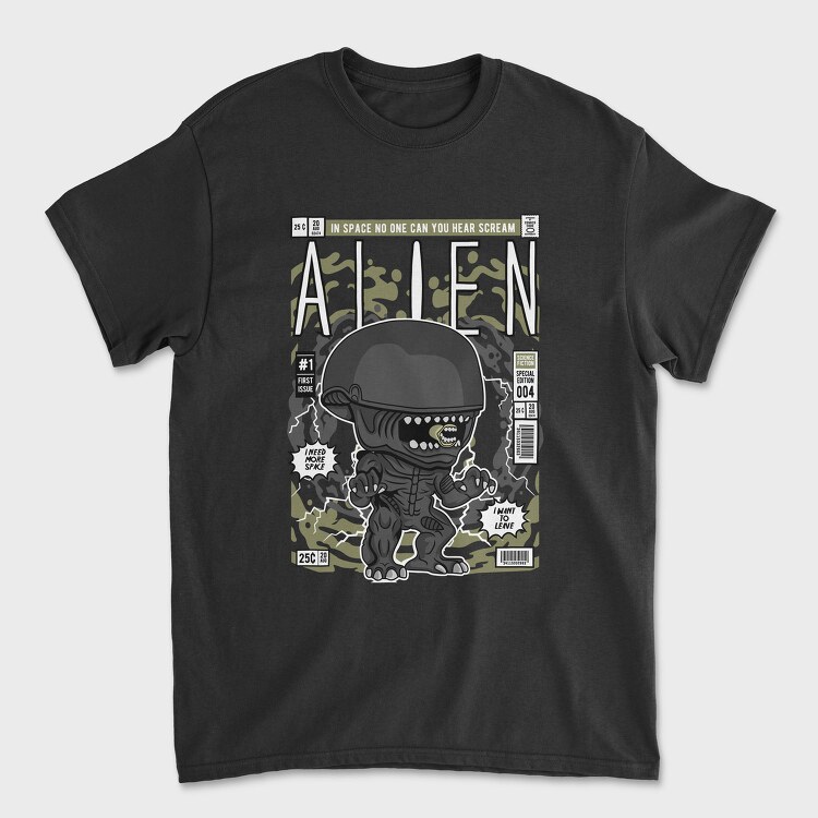 Space Alien Scream, Tricou Barbati (Unisex)