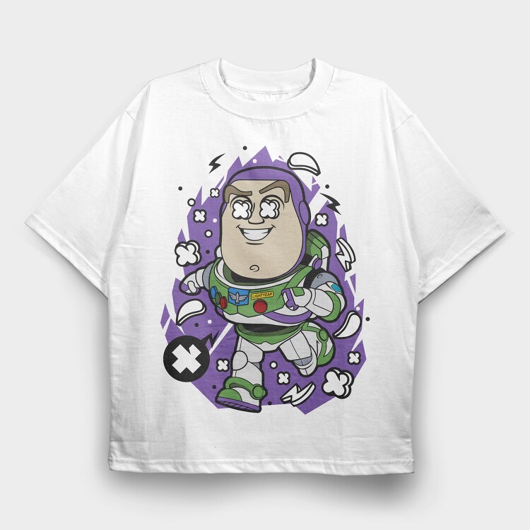 Space Hero Blast, Tricou Oversize Barbati (Unisex)