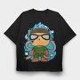 Space Invader Squad, Tricou Oversize Barbati (Unisex)
