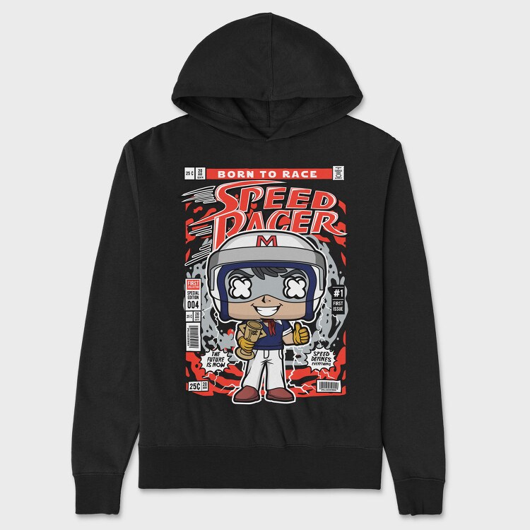Speed Racer Comic, Hanorac Oversize Barbati (Unisex)