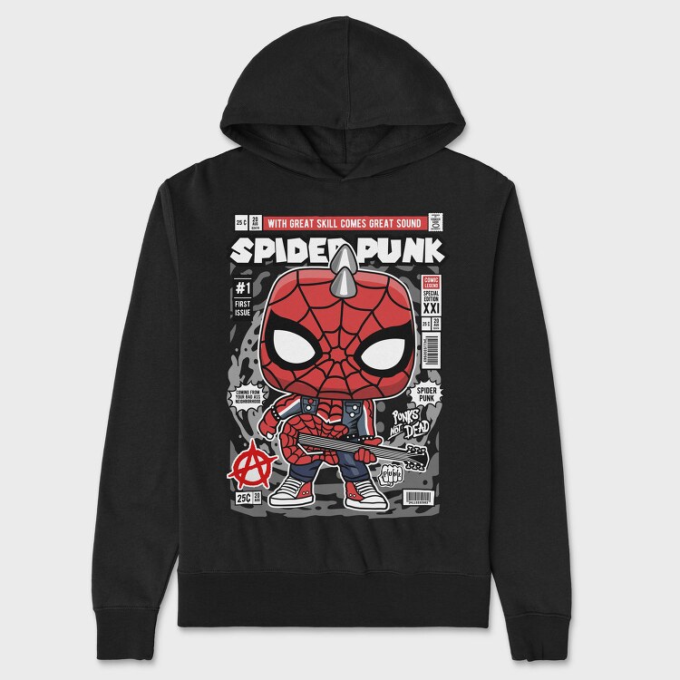 Spider Punk Revolution, Hanorac Oversize Barbati (Unisex)