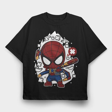 Spiderman Comic Burst, Tricou Oversize Barbati (Unisex)