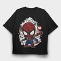 Spiderman Comic Burst, Tricou Oversize Barbati (Unisex)