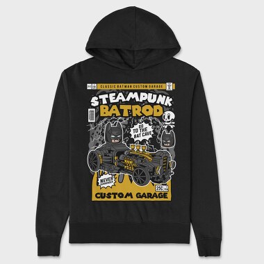 Steampunk Batmobile, Hanorac Oversize Barbati (Unisex)