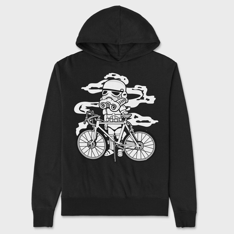 Stormtrooper Bike Ride, Hanorac Oversize Barbati (Unisex)