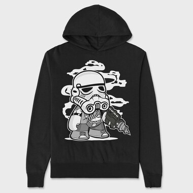 Stormtrooper Chibi, Hanorac Oversize Barbati (Unisex)