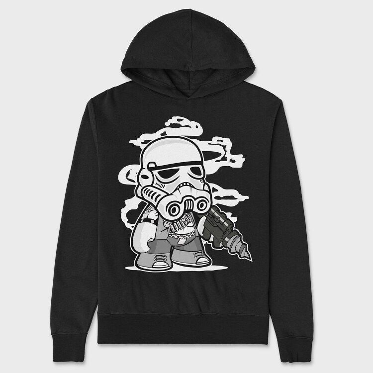 Stormtrooper Chibi, Hanorac Oversize Barbati (Unisex)
