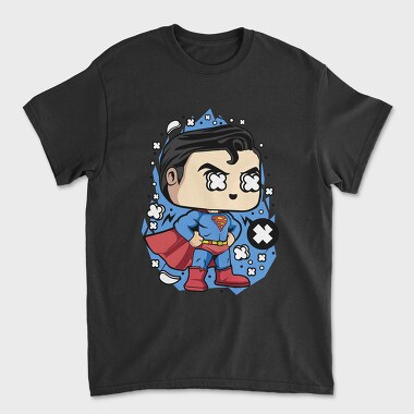 Superman Chibi Burst, Tricou Barbati (Unisex)