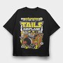 Tails Airplane Club, Tricou Oversize Barbati (Unisex)