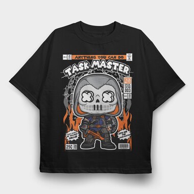 Taskmaster Skull Fire, Tricou Oversize Barbati (Unisex)