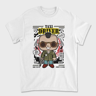 Taxi Driver Pop Art, Tricou Barbati (Unisex)