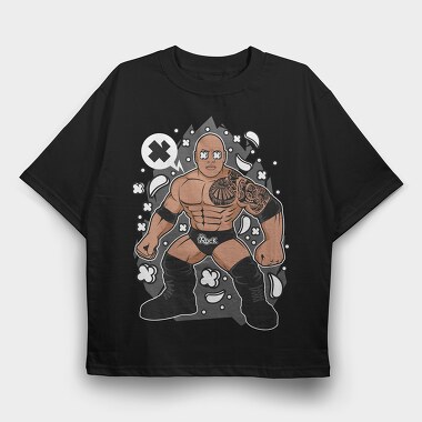 The Rock Warrior, Tricou Oversize Barbati (Unisex)