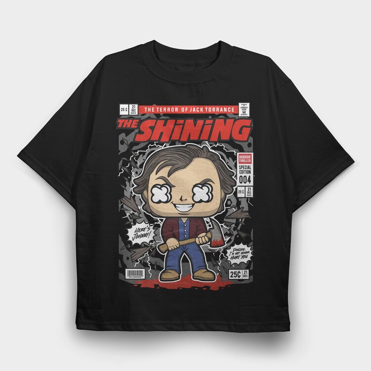 The Shining Horror Comic, Tricou Oversize Barbati (Unisex)