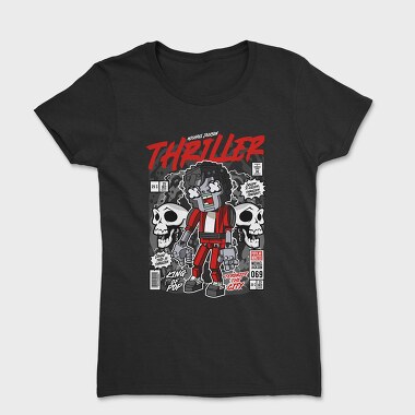 Thriller Robot Skull, Tricou Femei