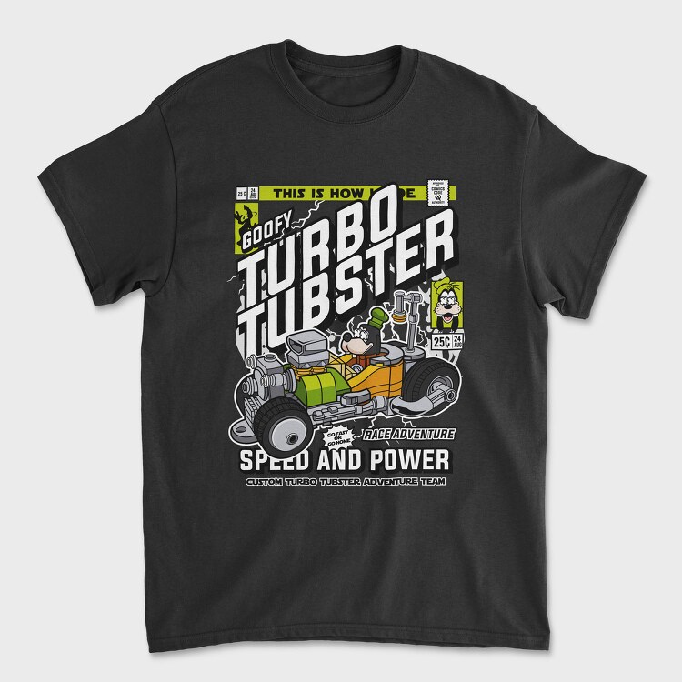 Turbo Tubster Speed, Tricou Barbati (Unisex)