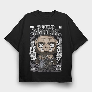 Warcraft Beast, Tricou Oversize Barbati (Unisex)