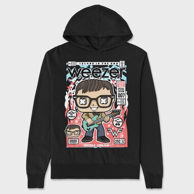 Weezer Rock Star, Hanorac Oversize Barbati (Unisex)