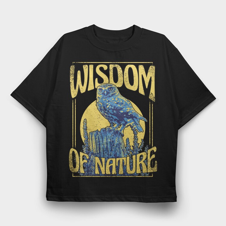 Wisdom of Nature, Tricou Oversize Barbati (Unisex)