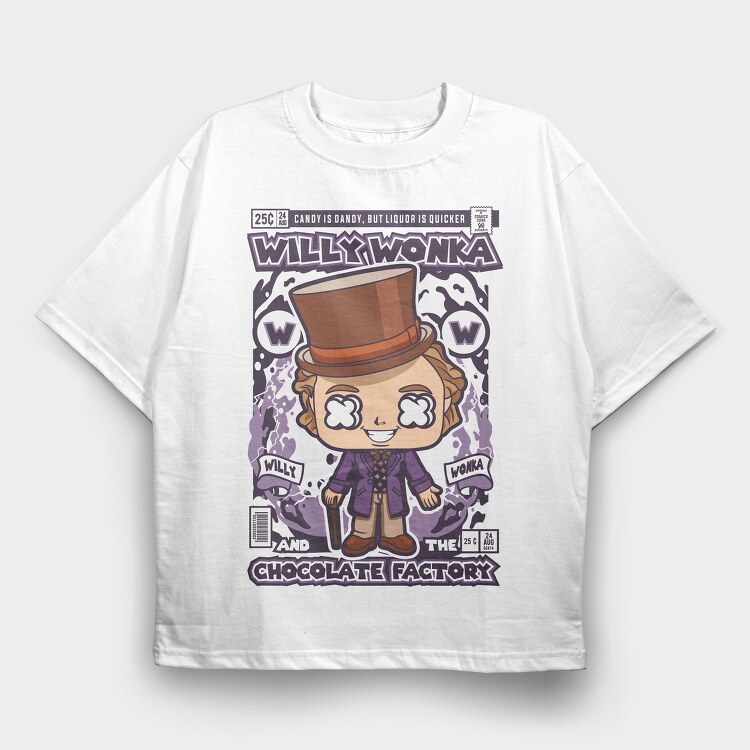 Willy Wonkas Candy Quest, Tricou Oversize Barbati (Unisex)