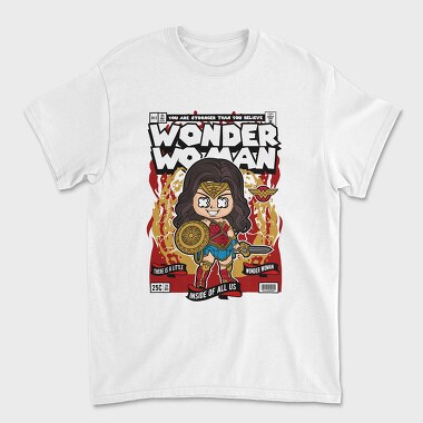 Wonder Woman Chibi, Tricou Barbati (Unisex)