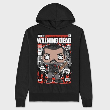 Zombie Apocalypse Pop Art, Hanorac Oversize Barbati (Unisex)